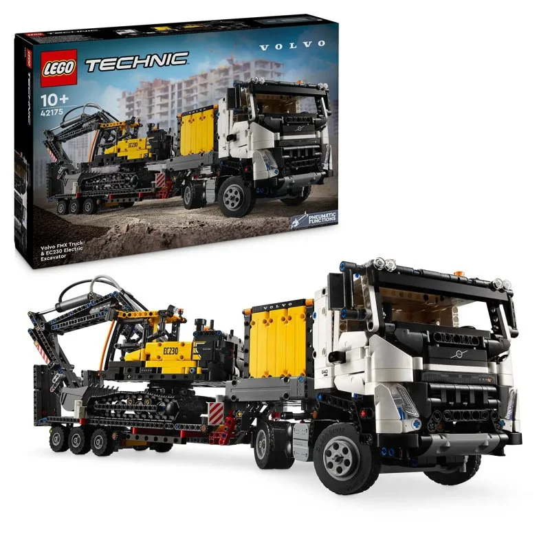 Technic 42175 Volvo FMX LKW und elektrischer Bagger Volvo EC230