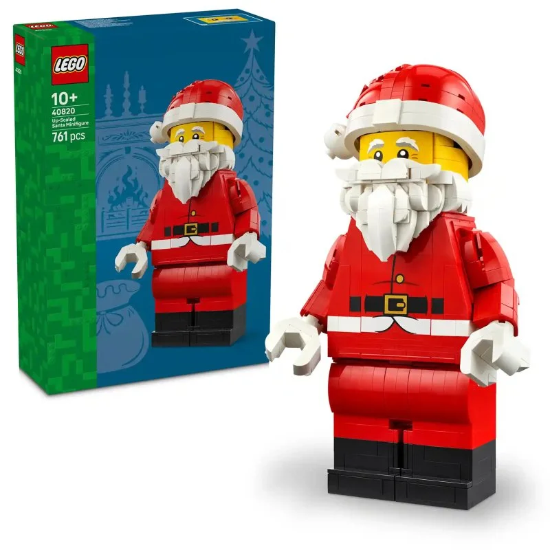40820 Vergrößerte Weihnachtsmann-Minifigur, Weihnachtsdekoration