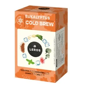 LEROS Kräutermischung Eukalyptus Cold Brew – Aufgussbeutel (20 x 1,8 g) – zur Zubereitung von Eistee