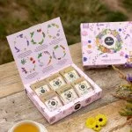 LEROS Geschenkset Kräutertees Duftende Wiese – Aufgussbeutel (6 x 5 Stk.) – 6 Kräutermischungen