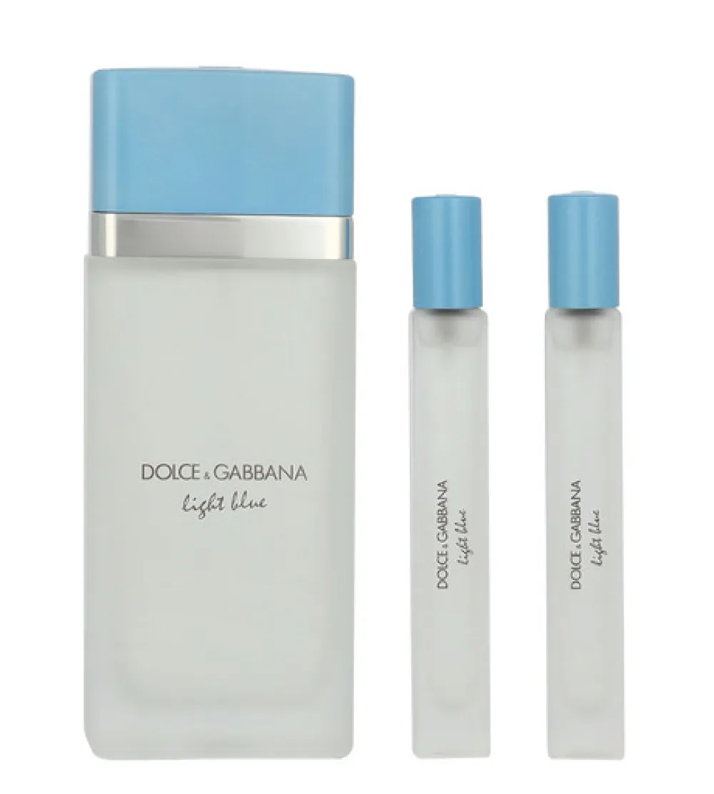 Light Blue 100 ml + 2 x EDT Mini Eau de Toilette für Damen 10 ml