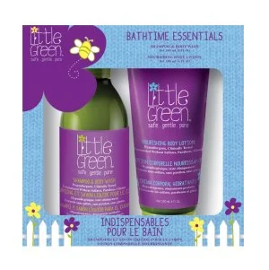 Little Green KIDS Bathtime Essentials Box für Kinder (Duschgel + Bodylotion) +180 ml