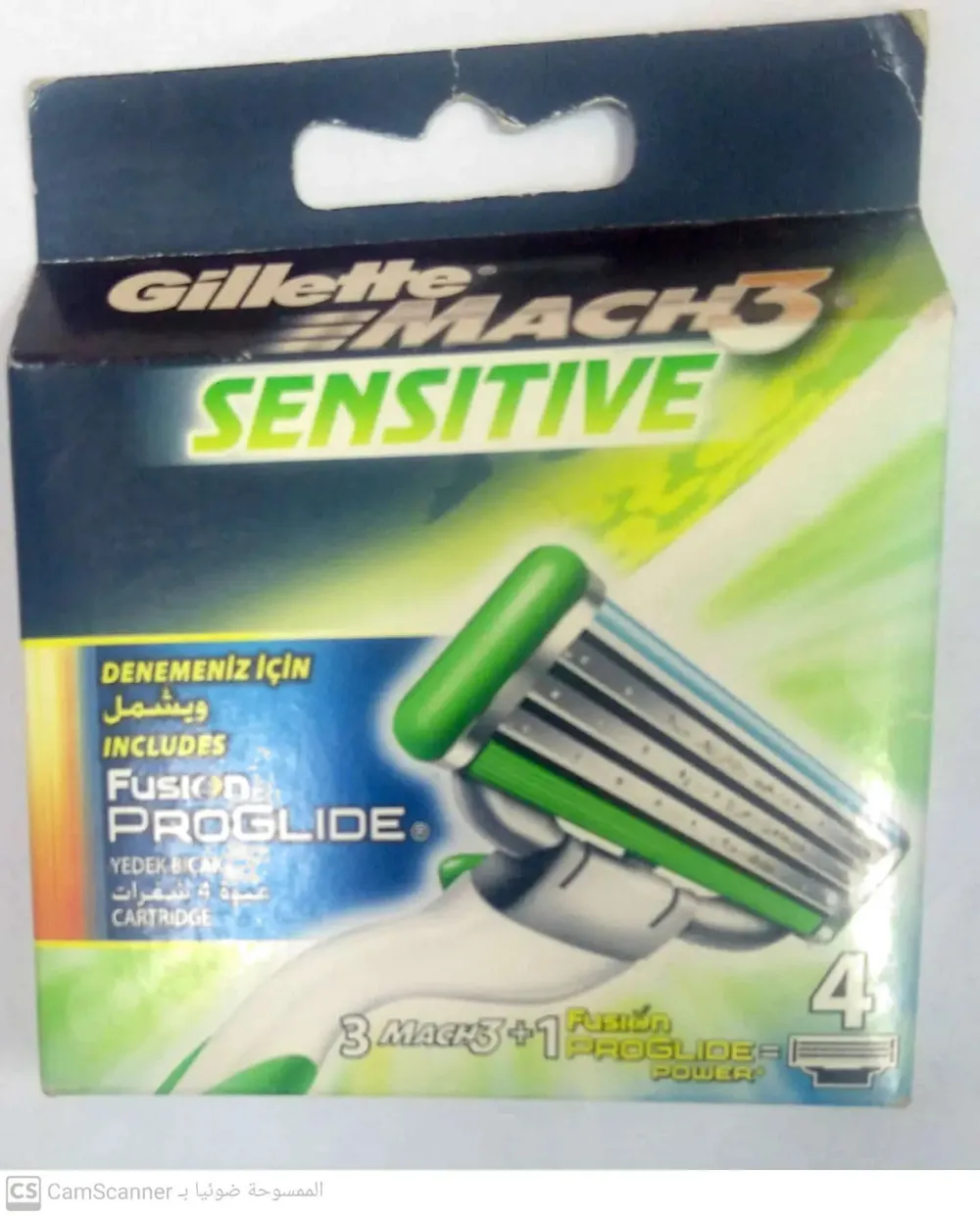 Mach3 Sensitive Ersatzklingen 4 Stk. für Männer