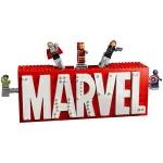 Marvel 76313 MARVEL-Logo und Minifiguren