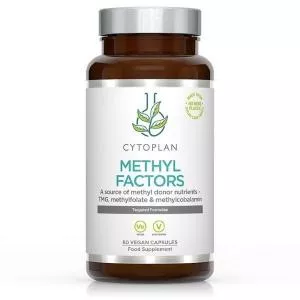 Cytoplan METHYL FACTORS - B1 Betain B2 B6 Folsäure (L-Methylfolat) Vitamin B12 und Zink, 60 Kapseln