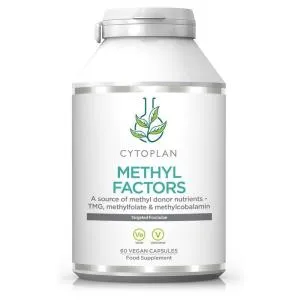 Cytoplan METHYL FACTORS - B1 Betain B2 B6 Folsäure (L-Methylfolat) Vitamin B12 und Zink, 60 Kapseln