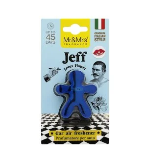 Mr&Mrs Fragrance Jeff Chrome Lotus Flowers Autoduft blau