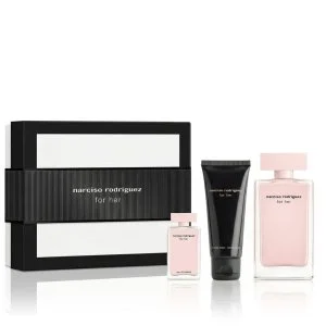Narciso Rodriguez For Her 100 ml + EdP Mini 10 ml + BL Eau de Parfum für Damen