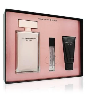 Narciso Rodriguez For Her 2024 Geschenkset 100 ml + Körperlotion 50 ml + Eau de Parfum Eau de Parfum für Damen