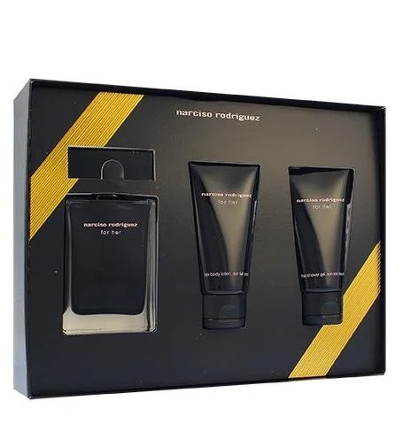 For Her Geschenkset 50 ml + Körperlotion 50 ml + Duschgel Eau de Toilette für Damen