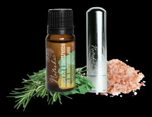 Natasha Aroma-Set mit Inhalator - Inspiration und Konzentration - belebend: Rosmarin und Zitrone