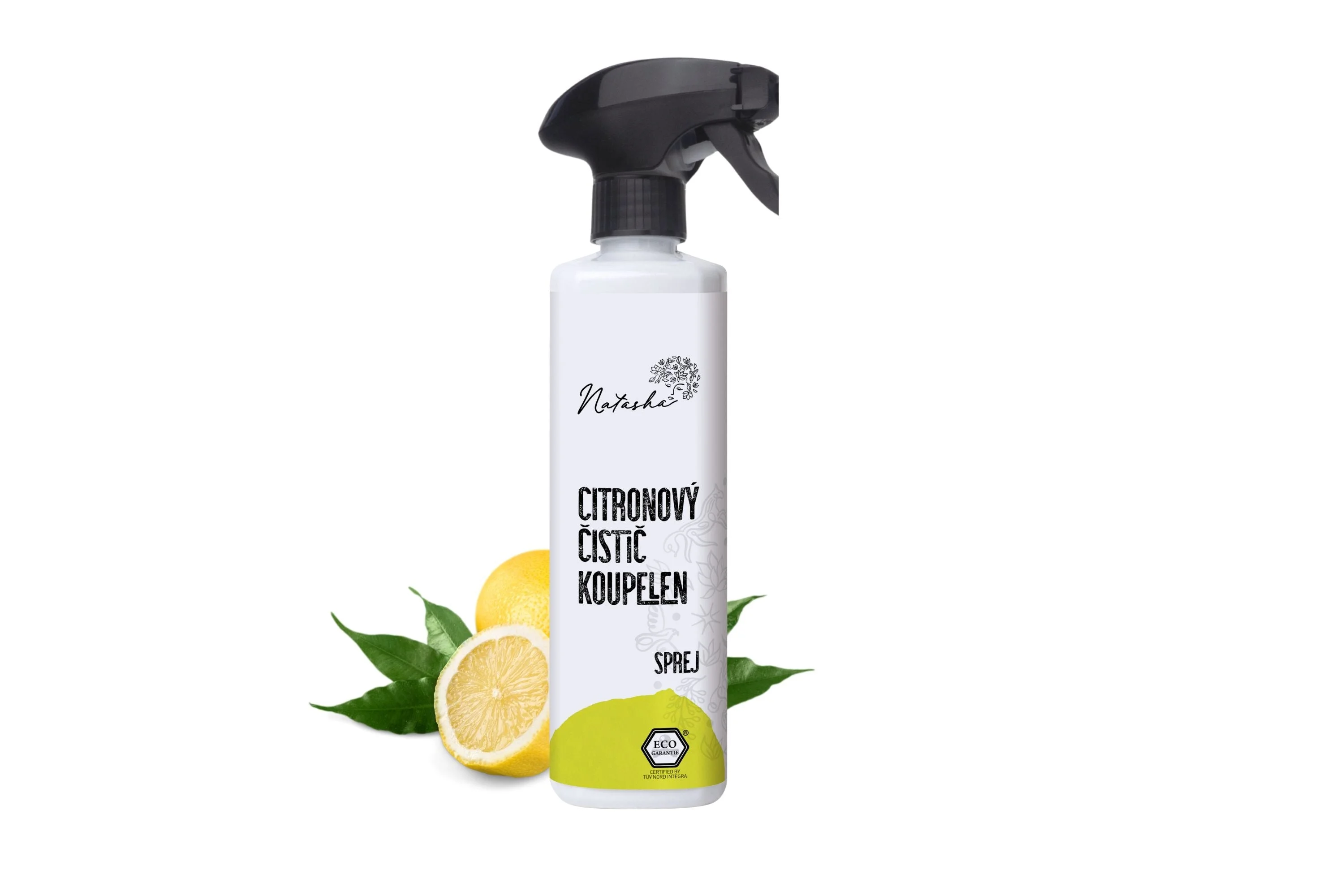 Natasha Zitronen-Badreiniger – Spray (500 ml) – geeignet für Haushalte mit hartem Wasser