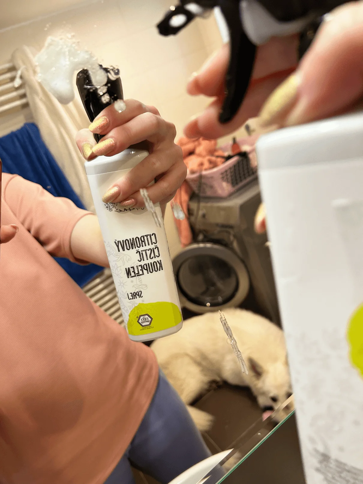 Natasha Zitronen-Badreiniger – Spray (500 ml) – geeignet für Haushalte mit hartem Wasser