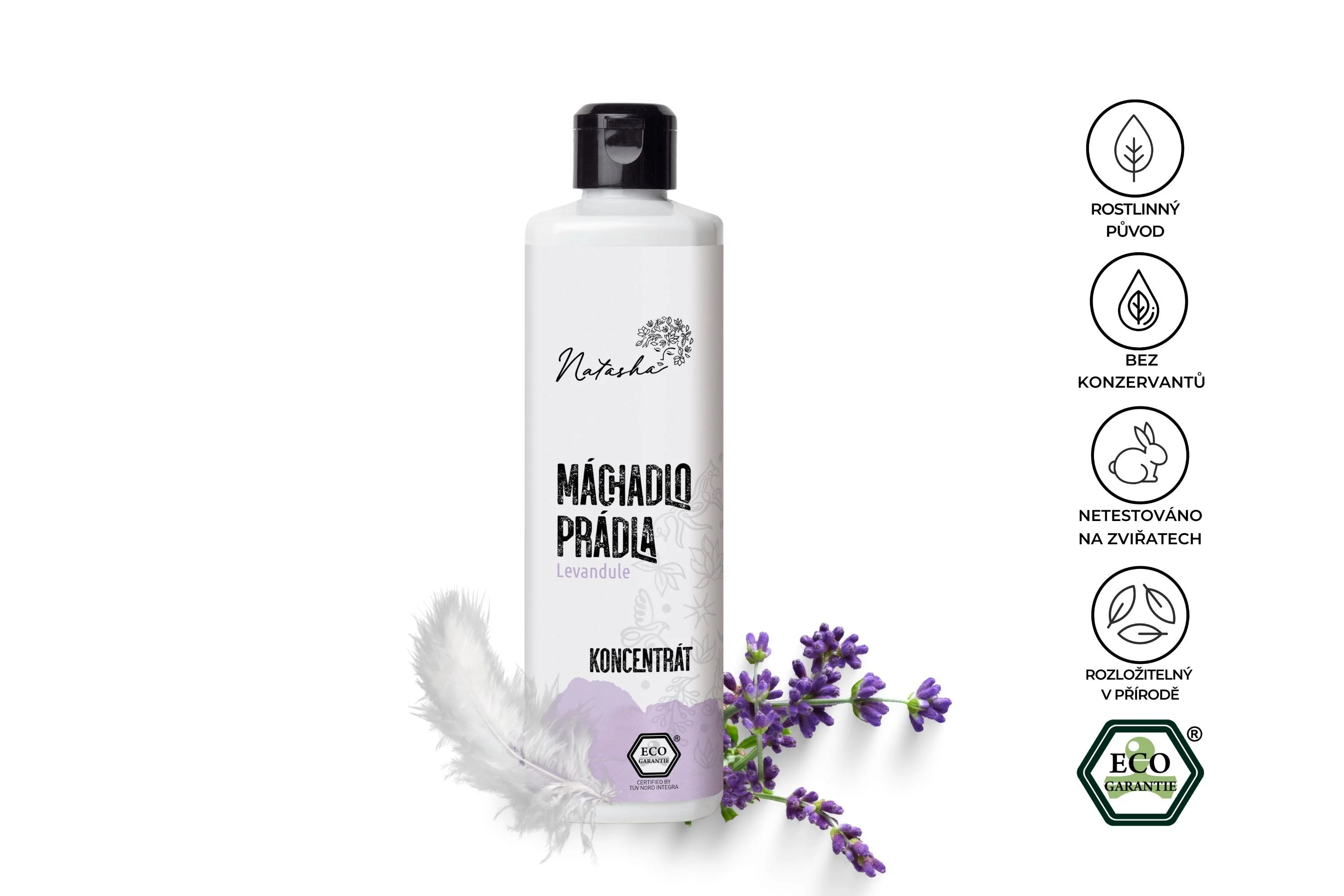 Natasha Wäschespüler Lavendel - Konzentrat 500 ml - schützt Kleidung und Ihre Haut