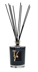 DIVINO STICKS 500 ml Raumduft - TFU (10 schwarze Bambusstäbchen, 36 cm, inklusive)