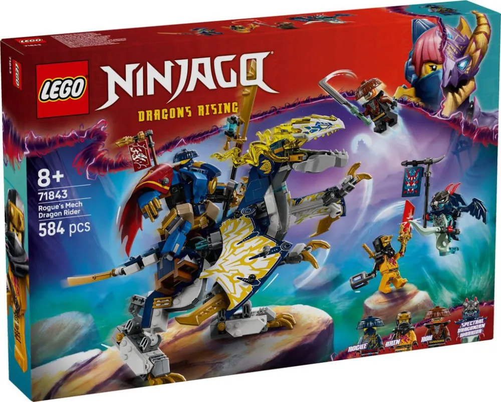 NINJAGO® 71843 Rogue und der robotische Drachenreiter