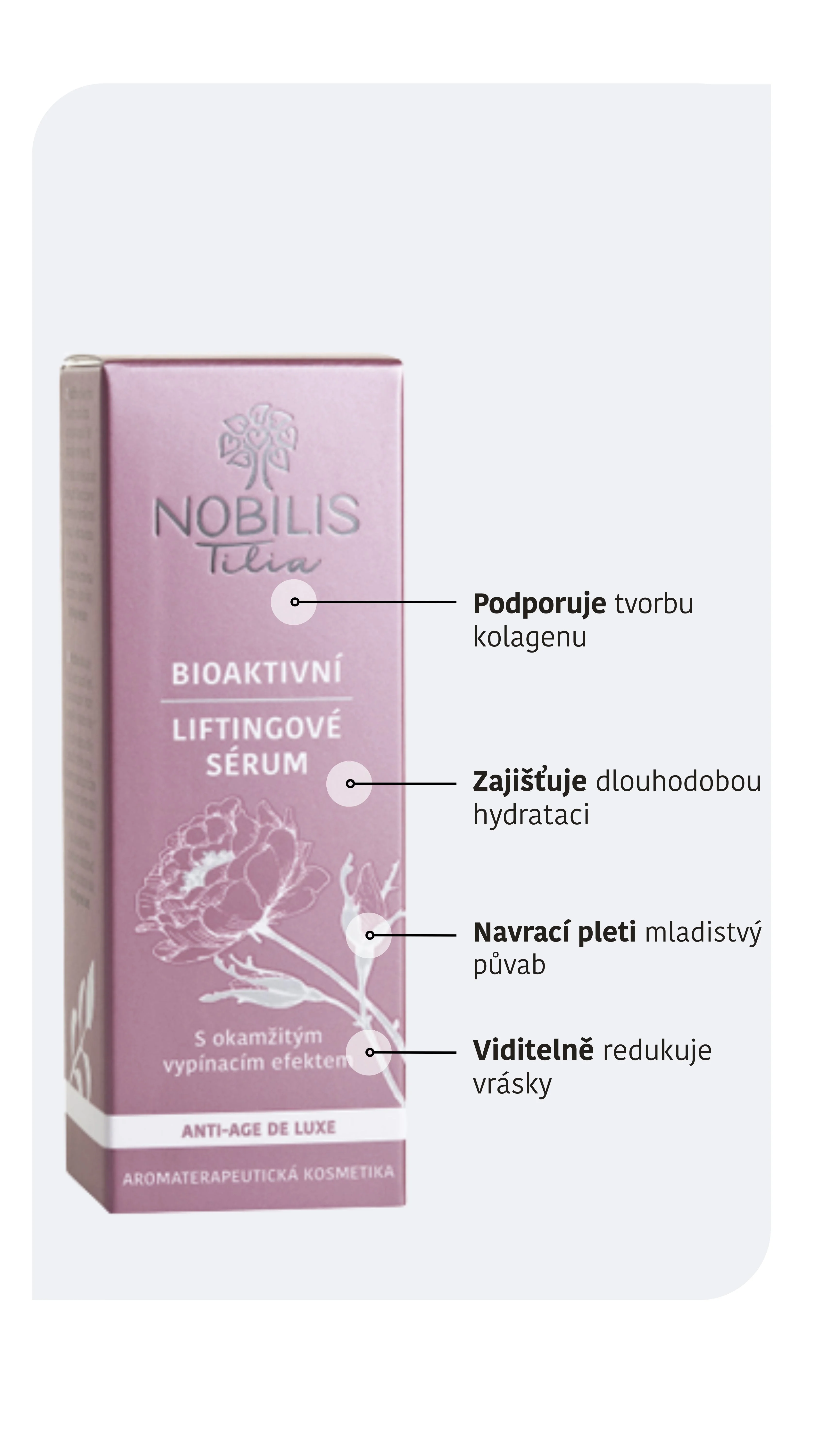 Nobilis Tilia Bioaktives Lifting-Serum (15 ml) – für reife Haut und Pigmentflecken
