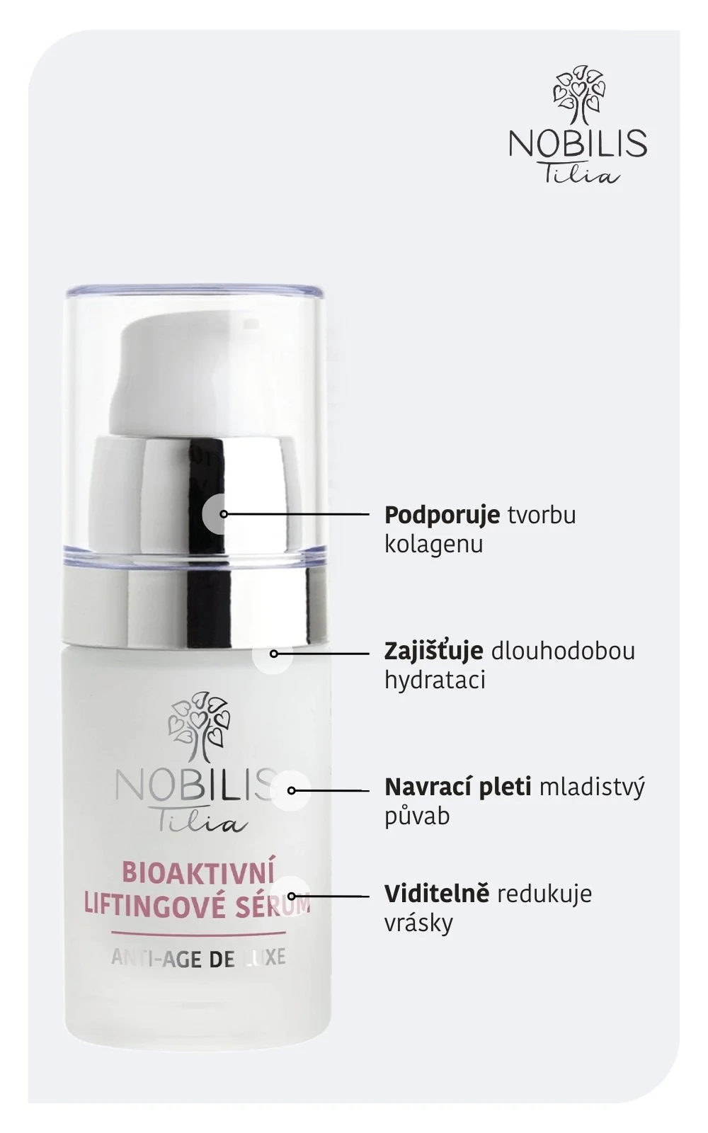 Nobilis Tilia Bioaktives Lifting-Serum (15 ml) – für reife Haut und Pigmentflecken
