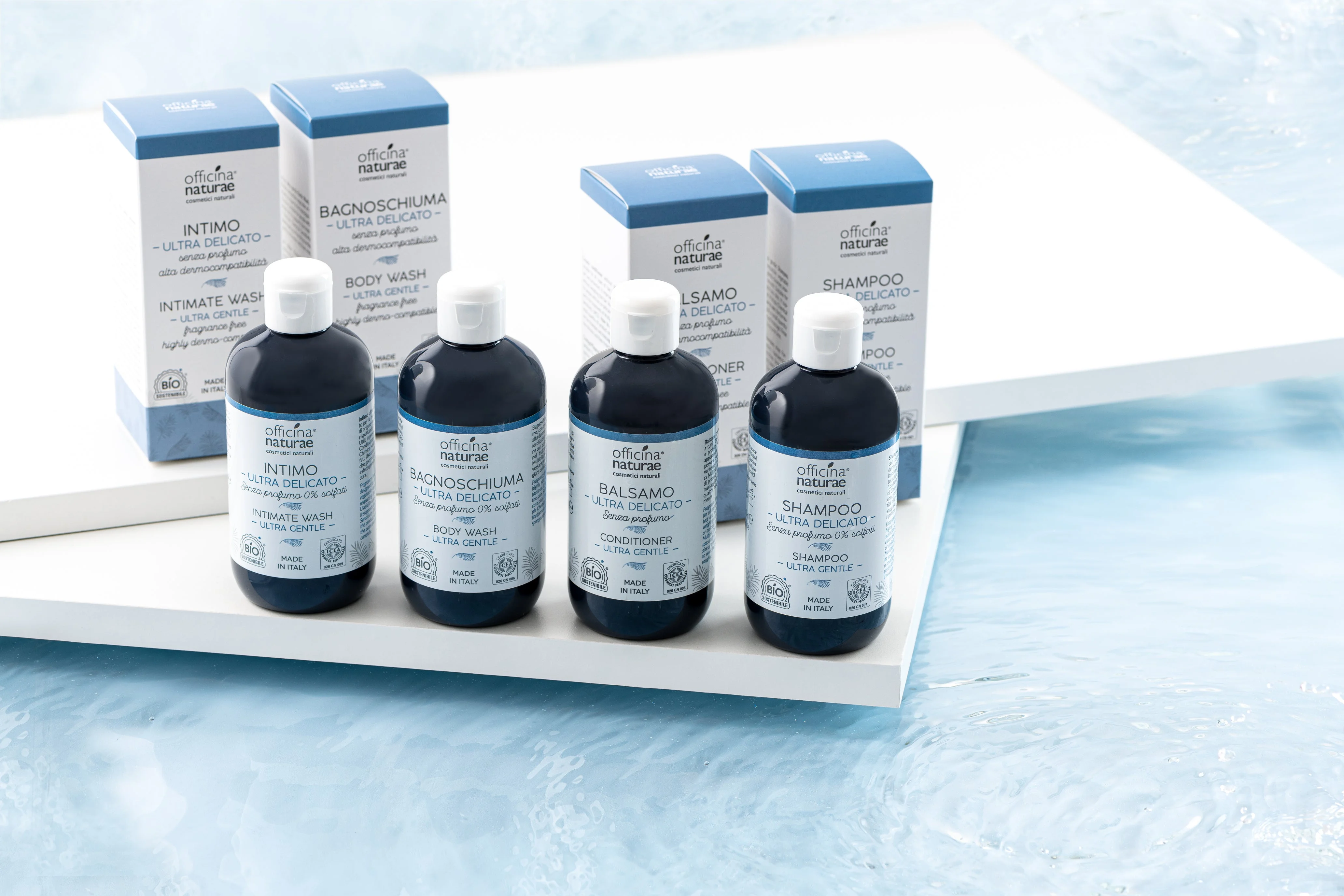 Officina Naturae Shampoo für sehr empfindliche Kopfhaut Ultra Delicato (250 ml) - auch geeignet für Menschen mit MCS