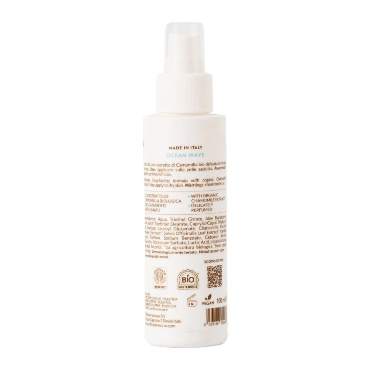 Officina Naturae Deodorant-Spray - Sea Wave (100 ml) - neutralisiert Gerüche und verleiht einen frischen Duft