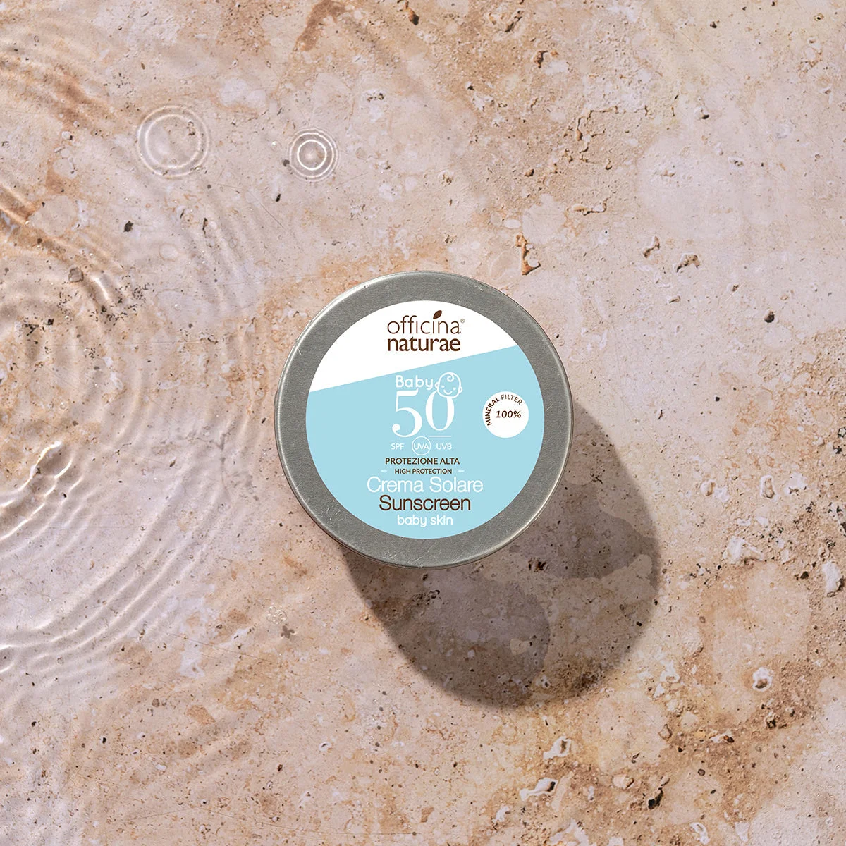 Officina Naturae Sonnencreme für Kinder und empfindliche Haut LSF 50 in der Metalldose (75 ml) - ohne Duftstoffe