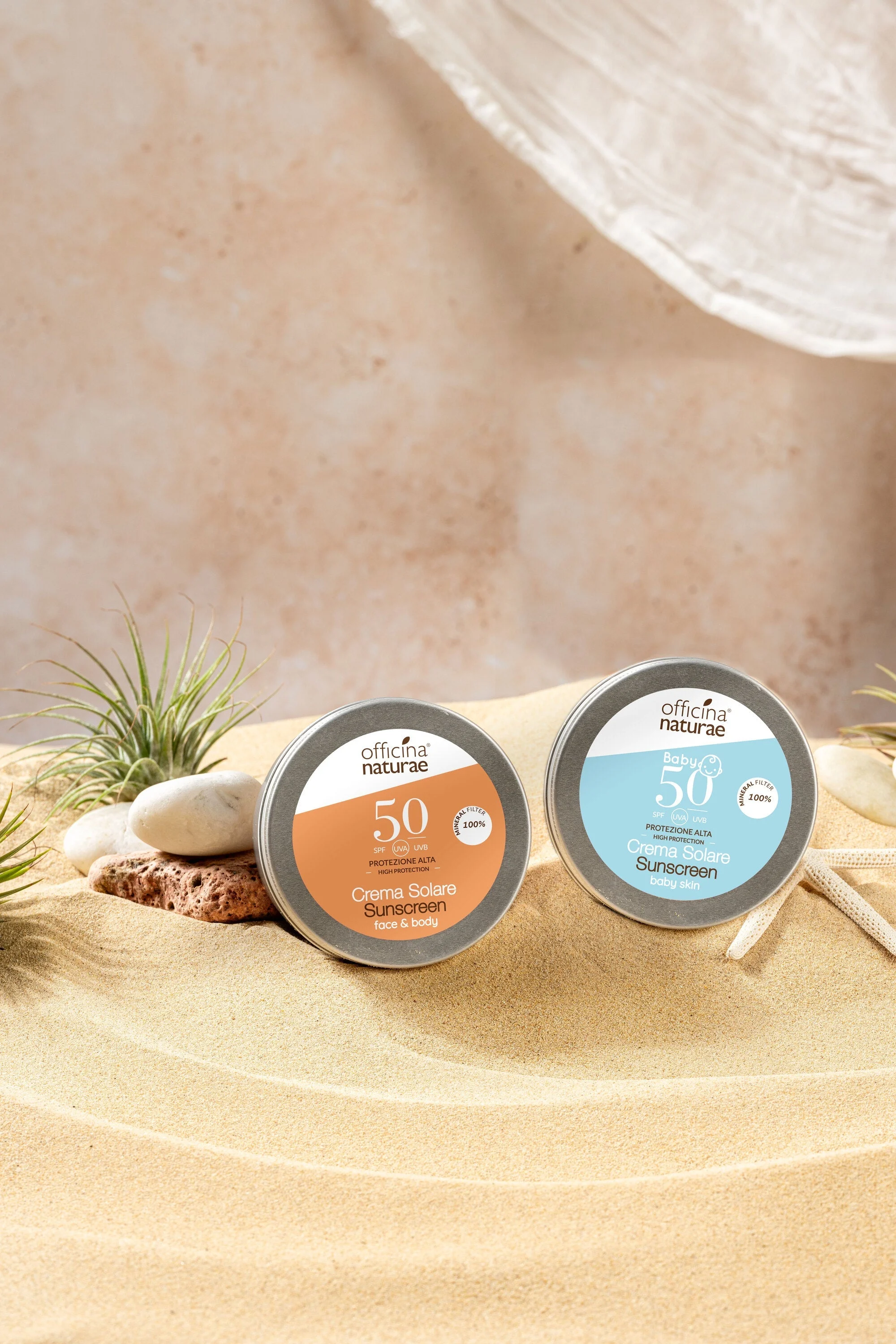 Officina Naturae Sonnencreme für Kinder und empfindliche Haut LSF 50 in der Metalldose (75 ml) - ohne Duftstoffe