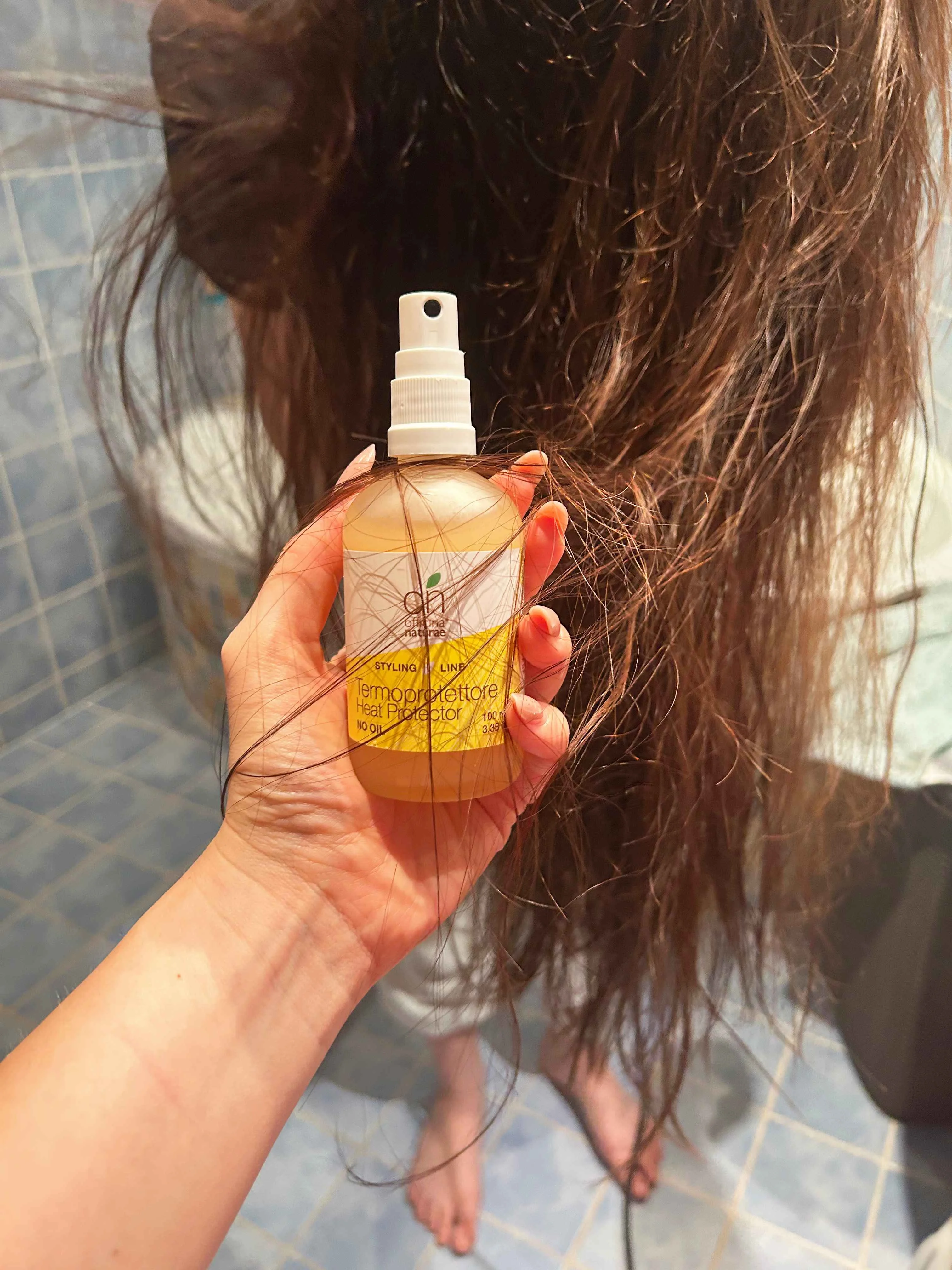 Officina Naturae Pflegendes Hitzeschutzspray für das Haar (100 ml) - schützt, spendet Feuchtigkeit und verleiht Glanz