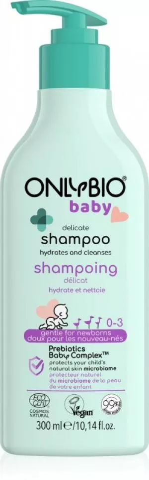 OnlyBio Sanftes Shampoo für Babys (300 ml) - geeignet ab Geburt