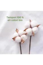 Organyc Super Plus Tampons (16 Stück) - 100% Bio-Baumwolle, 4 Tropfen