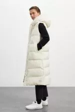 Ecoalf Pagetalf vest woman creamy white