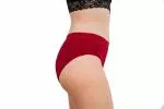 Pinke Welle Menstruationshöschen Bikini Rot - Medium - 100 Tage Umtauschrecht und leichte Menstruation (M)