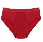 Pinke Welle Menstruationshöschen Bikini Rot - Medium - 100 Tage Umtauschrecht und leichte Menstruation (XL)