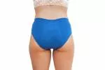 Pinke Welle Menstruationshöschen Bikini Blau - Medium Blau - htr. und leichte Menstruation (L)
