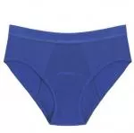 Pinke Welle Menstruationshöschen Bikini Blau - Medium Blau - htr. und leichte Menstruation (L)