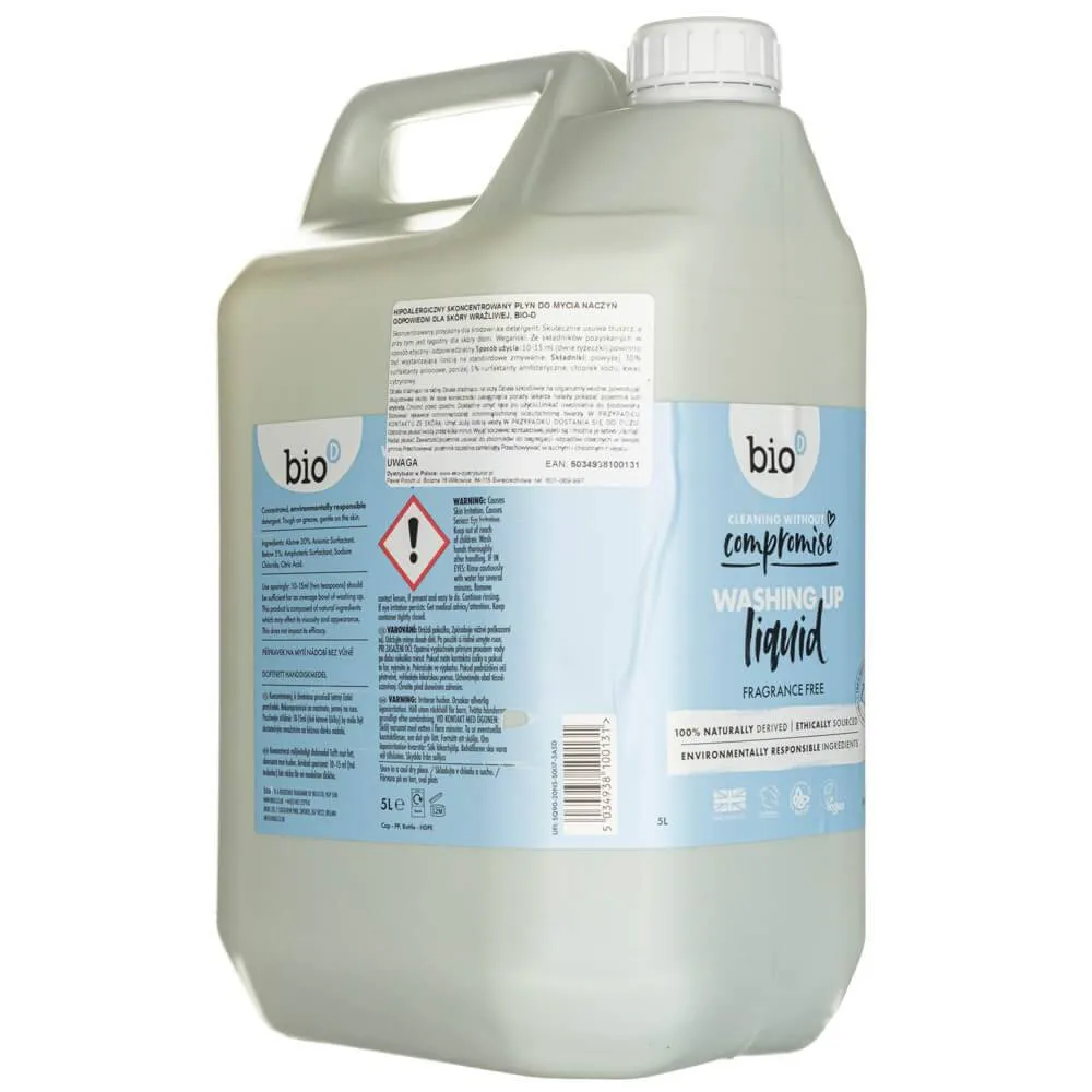 Bio-D Hypoallergenes Geschirrspülmittel und Babybedarf - Kanister (5 L)
