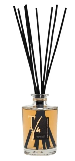 PURA AMBRA STICKS 250 ML RAUMDUFT (10 schwarze Bambusstäbchen, 30 cm, enthalten)