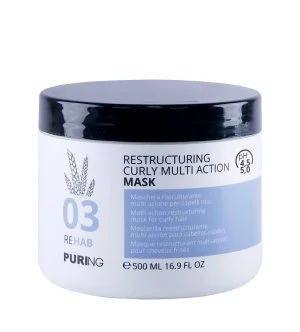 PURING 03 Rehab Restructuring Curly Multi Action Mask intensiv feuchtigkeitsspendende Maske für lockiges, welliges und krauses Haar