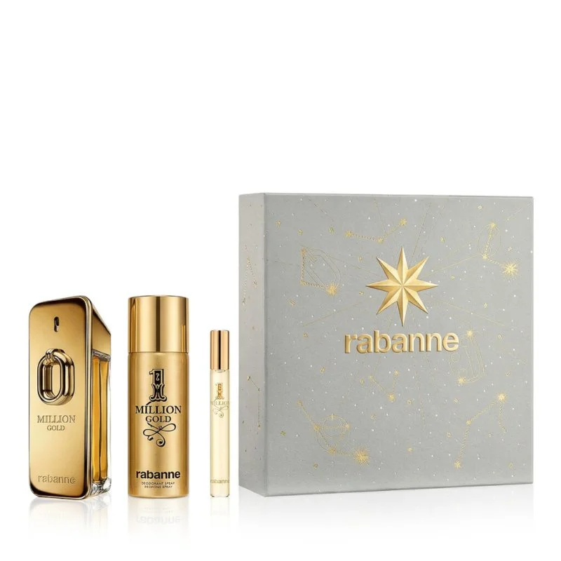 Million Gold Intense 100 ml + EDT MINI 1 Milion 10 ml + DEO-Spray Eau de Parfum für Herren 150 ml