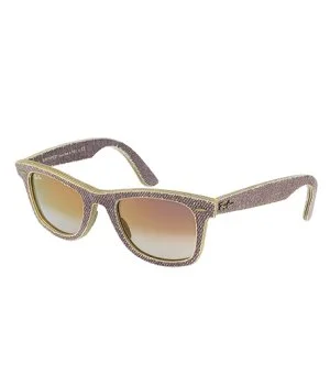 Ray-Ban RB2140 WAYFARER DEMIN Sonnenbrille 50x22x145 mm violetter Farbverlauf unisex