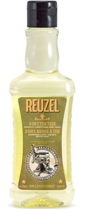 REUZEL 3-in-1 Tea Tree Shampoo-Spülung-Duschgel Herrenshampoo 3-in-1 für Herren
