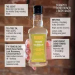 3-in-1 Tea Tree Shampoo-Spülung-Duschgel Herrenshampoo 3-in-1 für Herren 350 ml