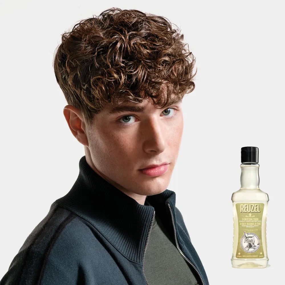 3-in-1 Tea Tree Shampoo-Spülung-Duschgel Herrenshampoo 3-in-1 für Herren 350 ml