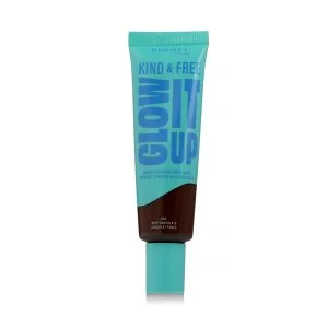 Rimmel Kind & Free Glow It Up Feuchtigkeitsspendender Skin Tint (605 Deep Chocolate)