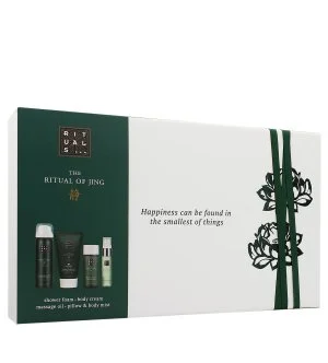 Rituals The Ritual of Jing Geschenkset Duschgel 50 ml + Körpercreme 70 ml + Massageöl 50 ml + Körper- und Kissenspray