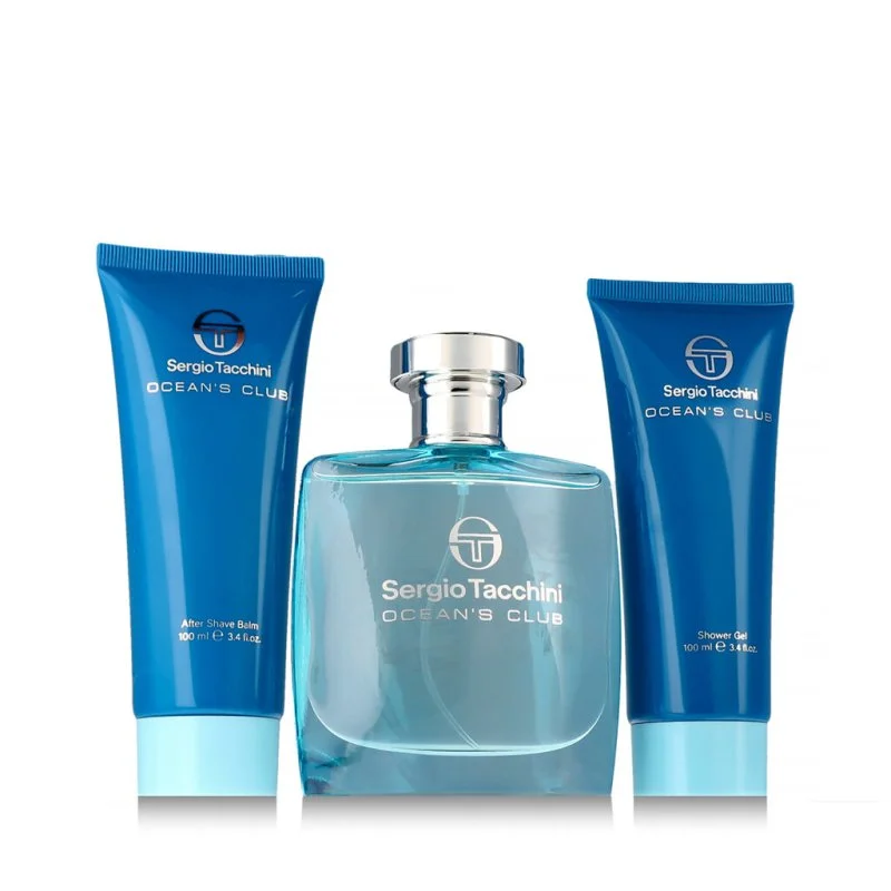 Ocean's Club Eau de Toilette für Herren 100 ml + After Shave Balsam 100 ml + Duschgel