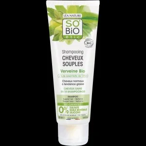 SO’BiO étic Mildes BIO-Shampoo Verbene-Zitrone (250 ml) - ideal für fettiges Haar