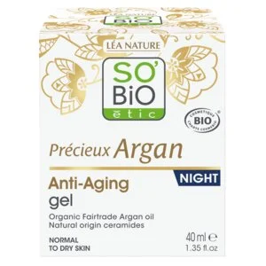 SO’BiO étic Anti-Age Précieux Argan Nachtgel BIO (50 ml) – regeneriert und glättet die Haut