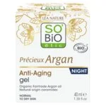 SO’BiO étic Anti-Age Précieux Argan Nachtgel BIO (50 ml) – regeneriert und glättet die Haut