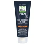 SO’BiO étic MEN 3-in-1 Duschgel – belebende BIO-Zeder (200 ml) – für Körper, Gesicht und Haare