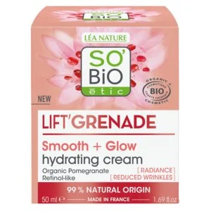 SO’BiO étic Aufhellende Anti-Falten-Tagescreme Lift'Grenade BIO (50 ml) – mit Granatapfel